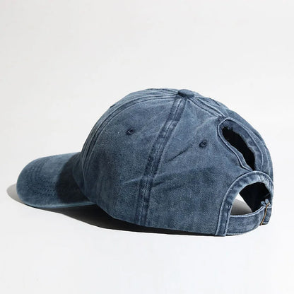 Hot Sale Washed Ponytail Baseball Cap
