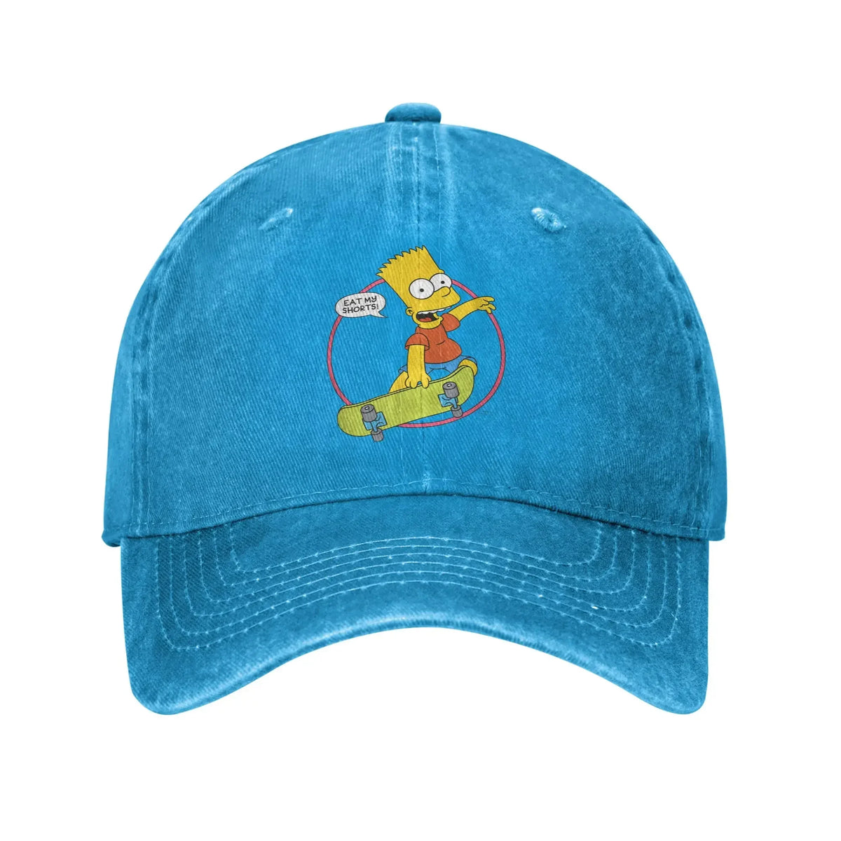 New The S-simpson Bart Eat My Shorts Sun Baseball Cap