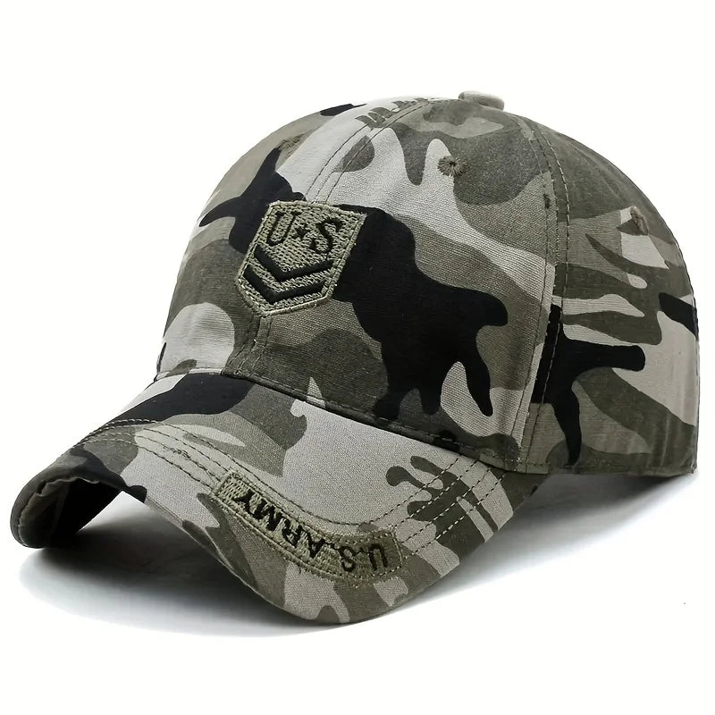 Outdoor Men's Camouflage Hat Trendy Embroidered Baseball Cap