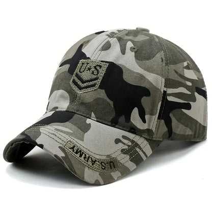 Outdoor Men's Camouflage Hat Trendy Embroidered Baseball Cap