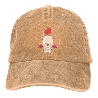 Moogle Kupo Baseball Cap Final Fantasy Cid Game Caps