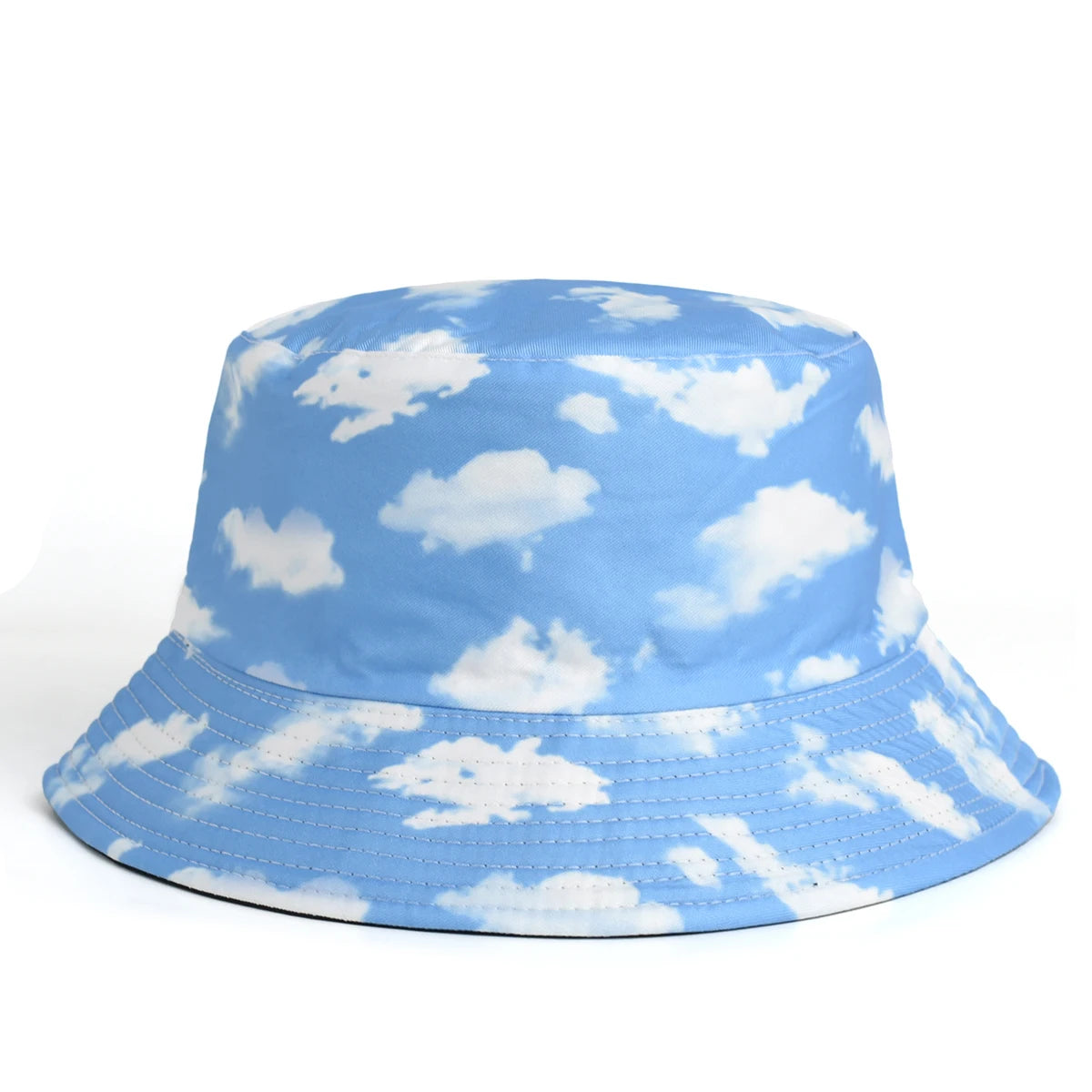 Blue Sky And White Clouds Print Bucket Hat