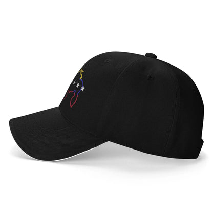 Unisex Venezuela Map 7 Stars Flag Baseball Caps