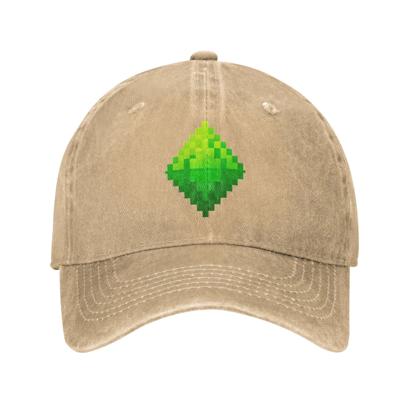 Summer The Sims 4 - Plumbob Diamond Gem 8bit Baseball Cap