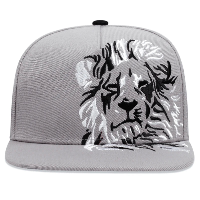 Lion Eagle Embroidered Fashion Men's Street Hip Hop Hat Snapback Hat