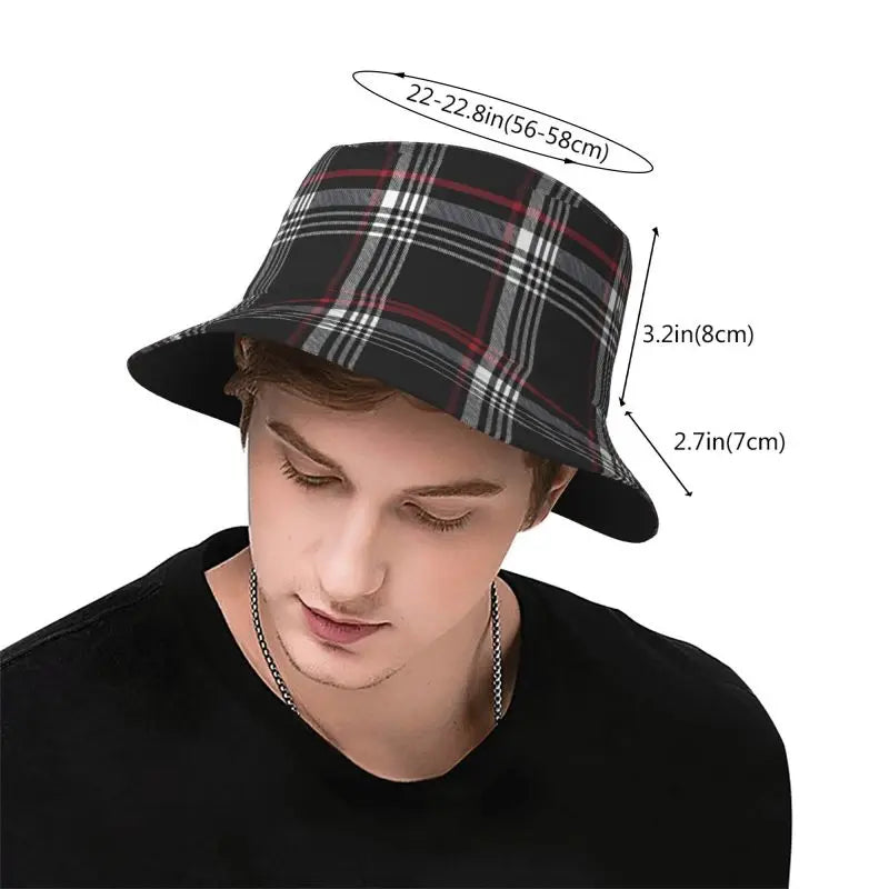 Custom GTI Tartan Bucket Hat For Women Men