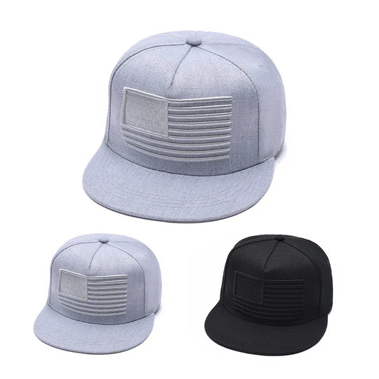 American Flag Embroidery Hip-hop Hats Snapback Caps