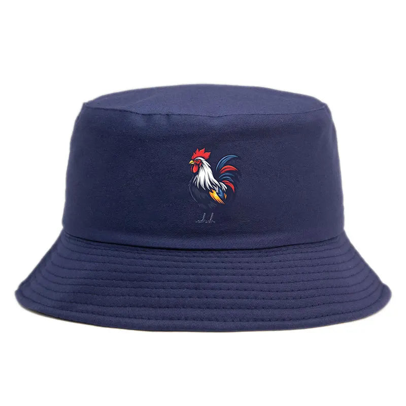 Rugby Coq Mascotte France Bob Chapeau Man Woman Reversible Bucket Hat