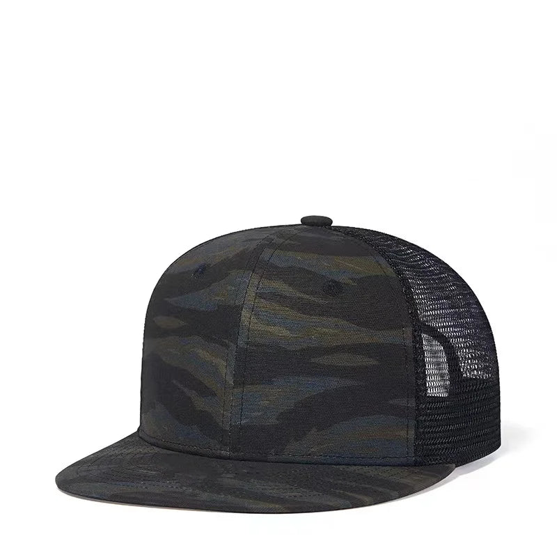 Fashion Camouflage Mesh Cap Cotton Snapback Hats Men Women