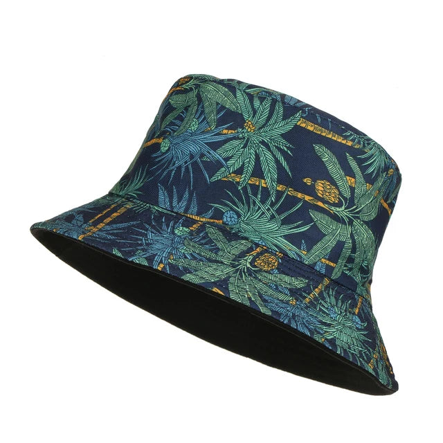 Double-sided Wearing Cap Solid Color Bucket Hat Men Women