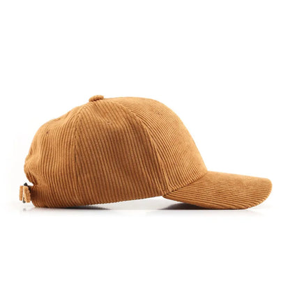 Corduroy Baseball Cap For Women Men New