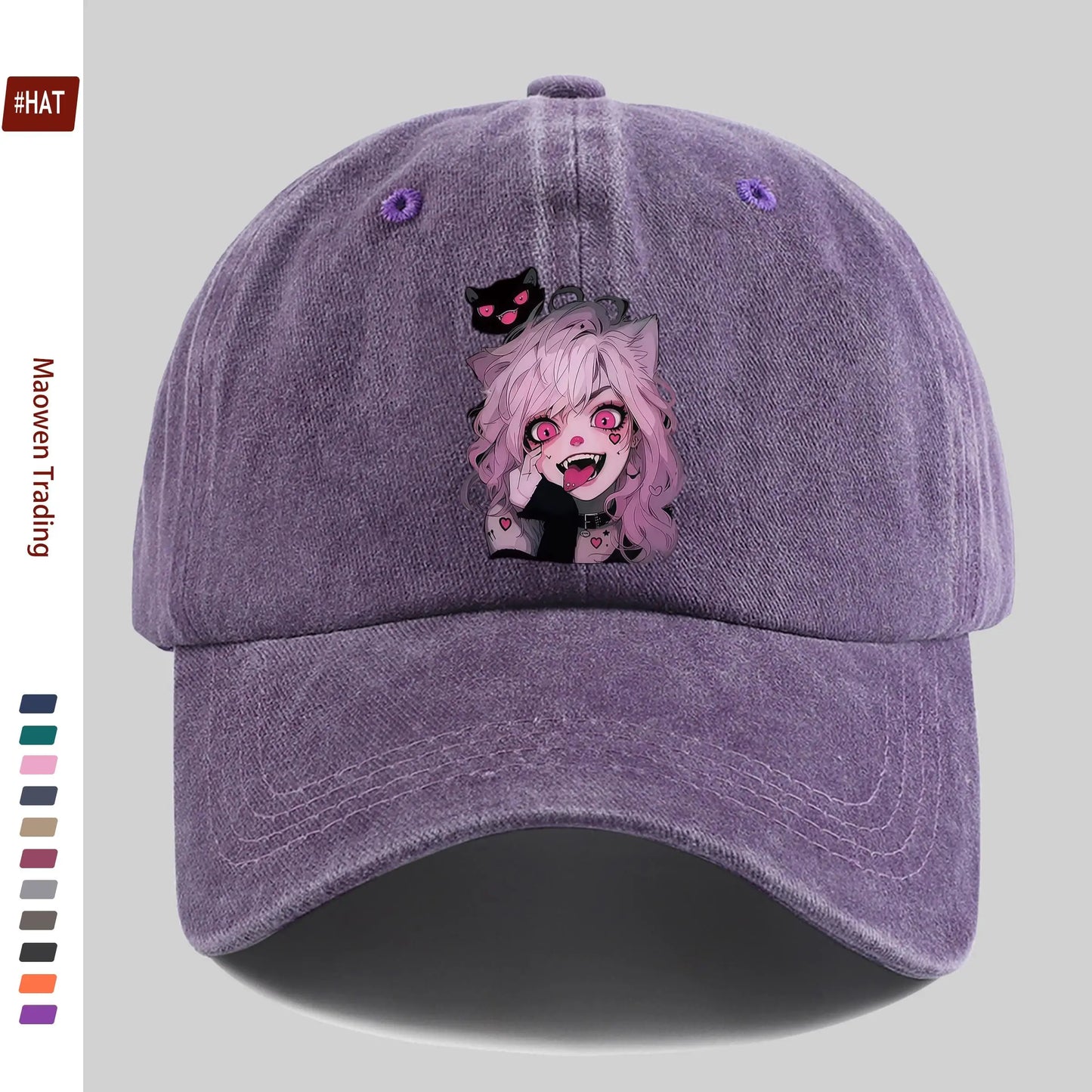 Anime Little Demon Cute Printed Pattern Baseball Cap