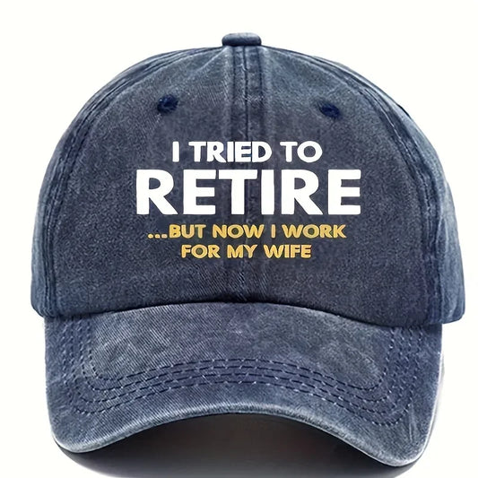 Retired Life Humorous Vintage Baseball Cap