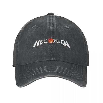 Vintage Helloween Heavy Metal Baseball Caps Unisex Distressed Washed