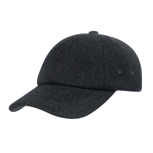Wool Tweed Baseball Cap Casual Style Soft Unstructured Hat