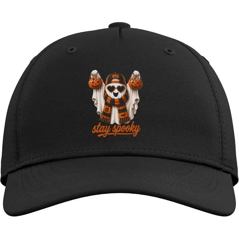 Halloween Stay Spooky Ghost Funny Halloween Meme Adjustable Baseball Hat