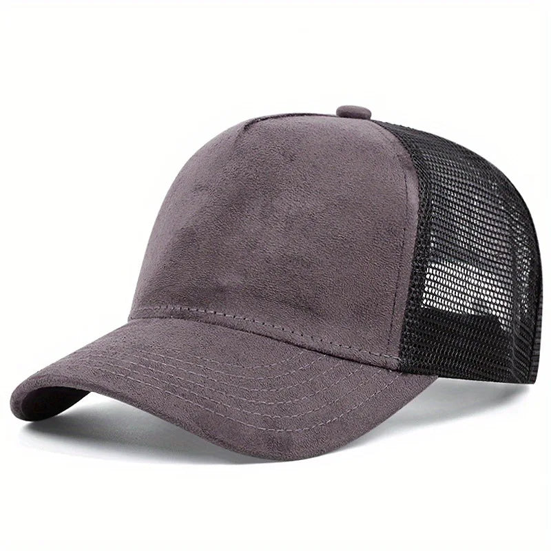 Unisex Mesh Baseball Cap For Men Outdoor Ports Adjustable Trucker Caps Fashion Curved Dad Cap