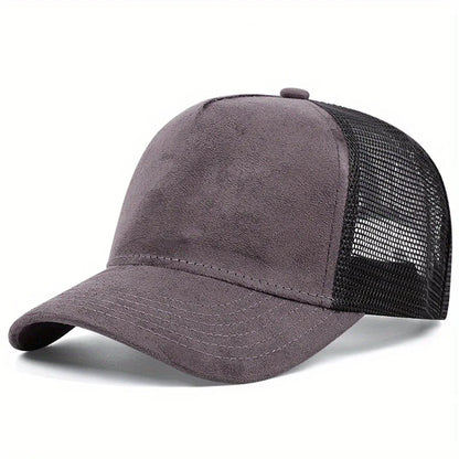 Unisex Mesh Baseball Cap For Men Outdoor Ports Adjustable Trucker Caps Fashion Curved Dad Cap