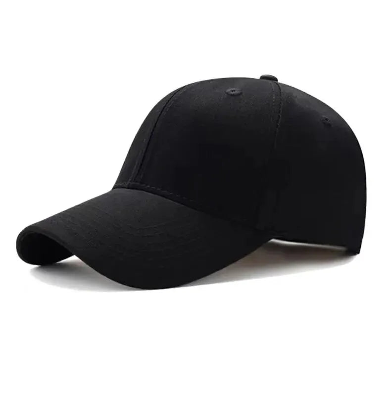 Men's and Women's Summer Baseball Cap Pure Cotton Solid Color Cap
