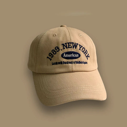 Korean Retro Baseball Hat Women's Autumn Winter Versatile Ins Street Letter