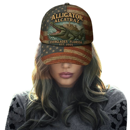 Cotton Comfortable Sun Visor Cap Sun Protection Crocodile Printed Hat
