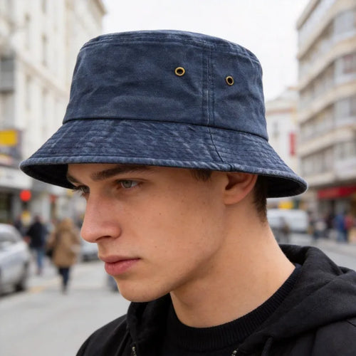 Vintage Washed Style Fisherman Hat Bucket Hats