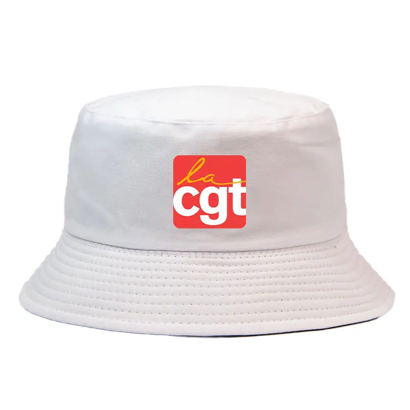France CGT Reversible Bucket Hats Girl Boy Cotton Summer Hat Men Women