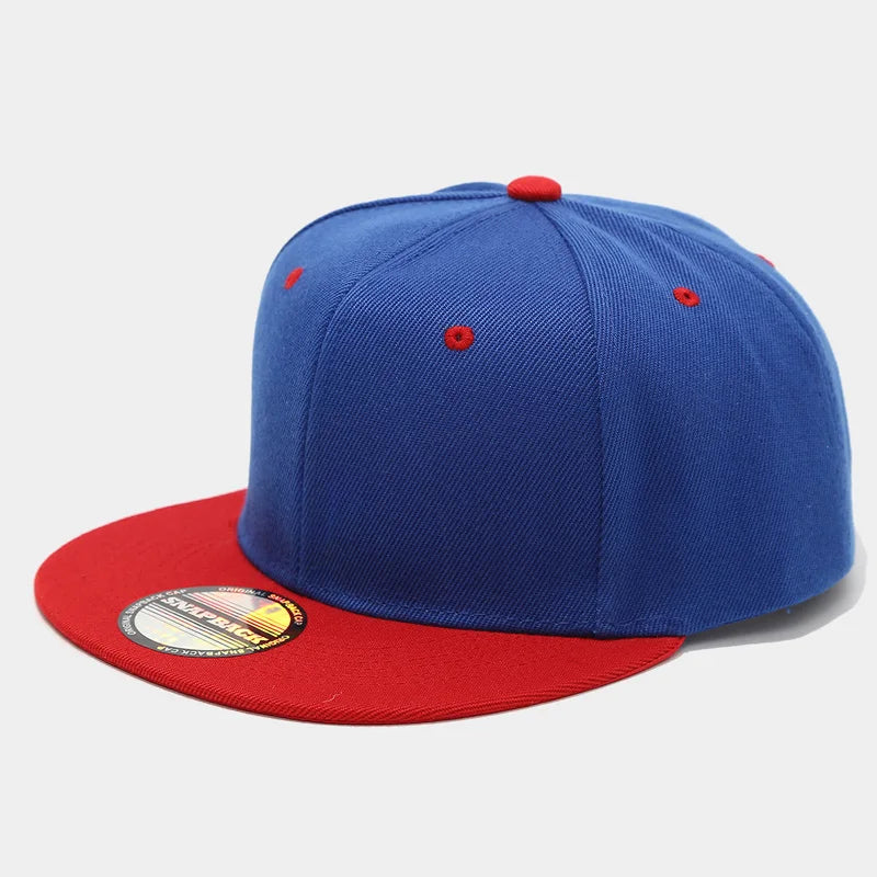 Two-Color Block Hip-Hop Cap Snapback Cap For Men And Women
