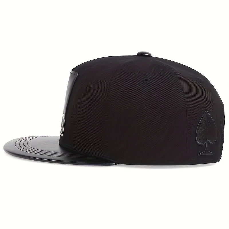 Fashion Hip Hop Baseball Cap Poker Embroidery Personalized Hat Men Women Cotton Snapback Hats