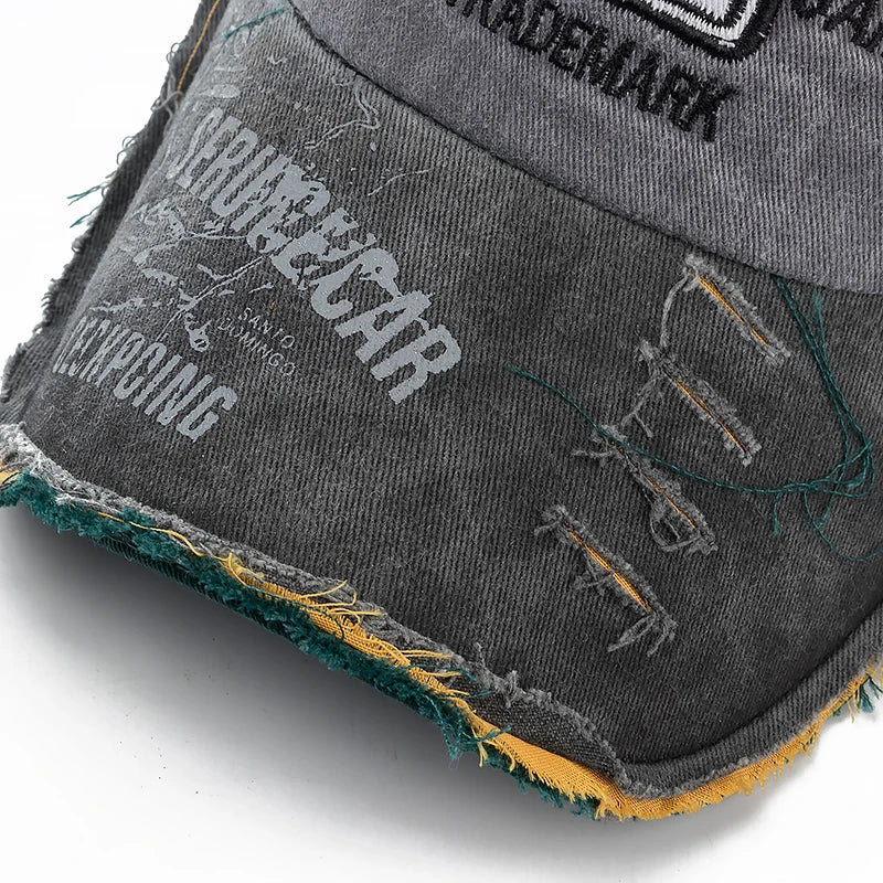 Cowboy Letters Cotton Cap For Men Women Hat Rock Shark Baseball Caps