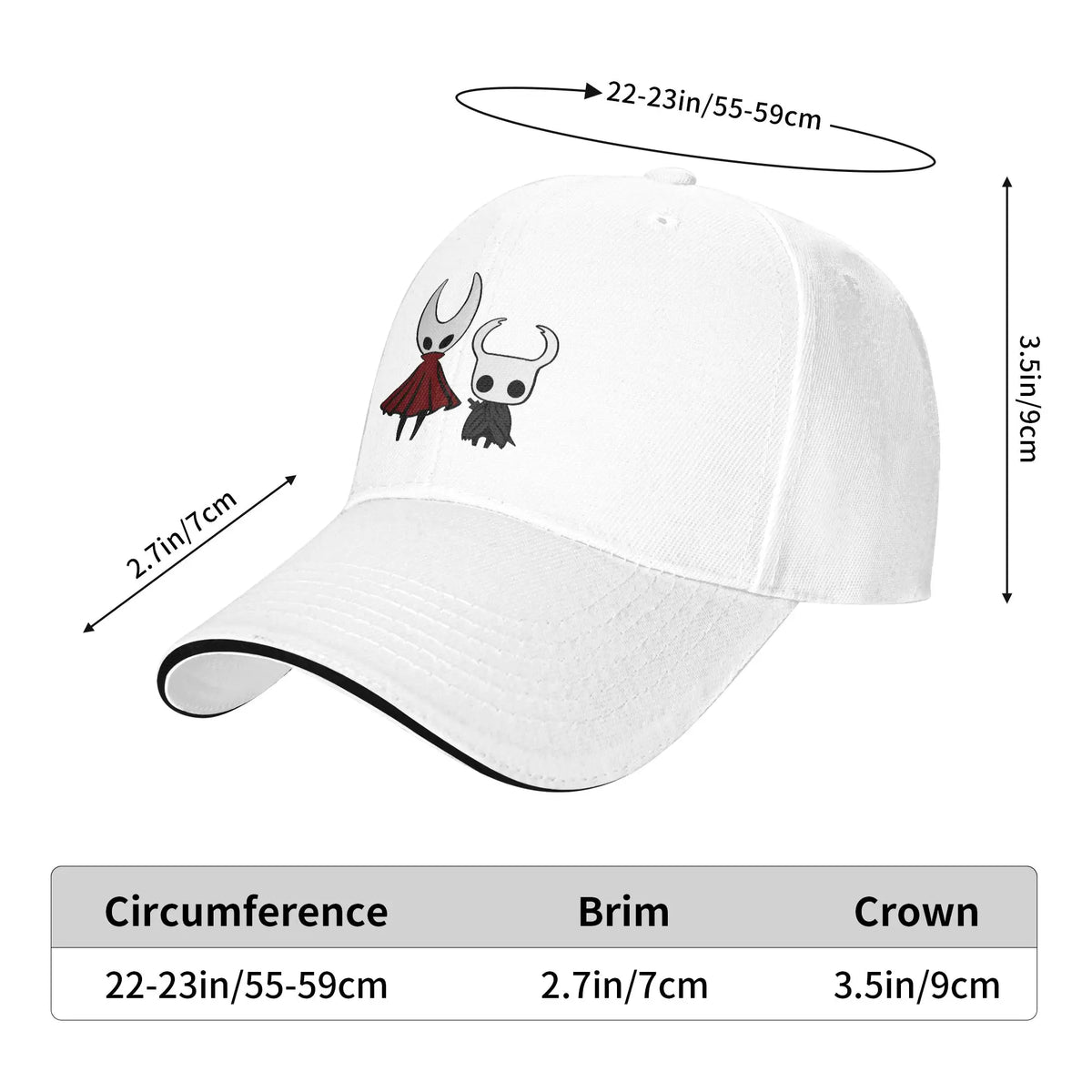 Hollow Knight and Hornet Baseball Cap