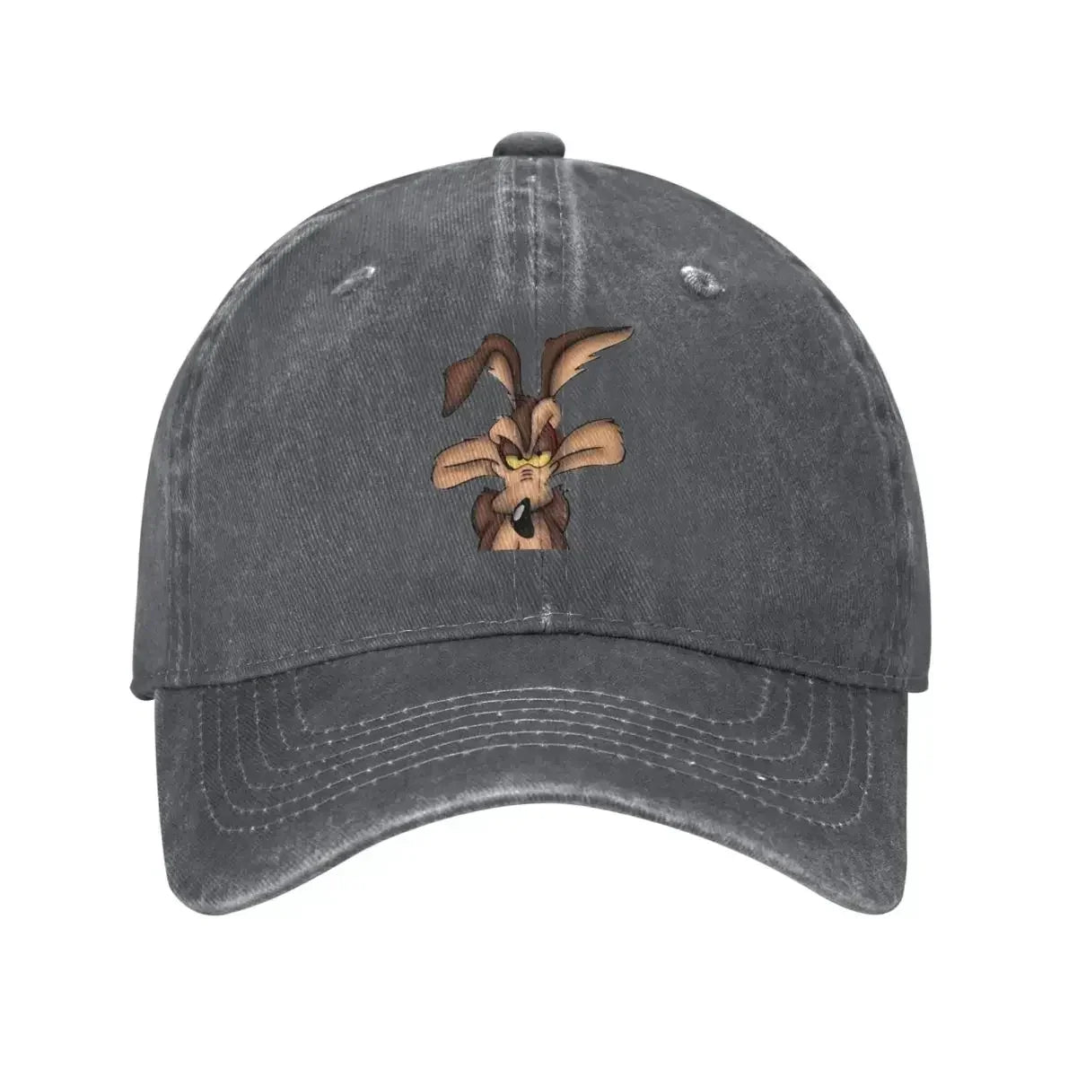 Unisex Wile E. Coyote Hats Classic Distressed Washed Cartoon Baseball Cap
