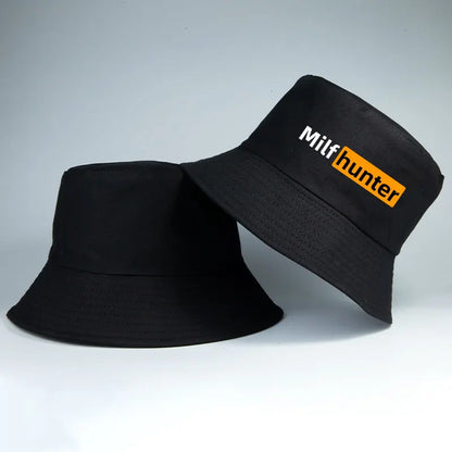 MILF Hunter Reversible Bucket Hat Adult Funny Streetwear Hip Hop Cap