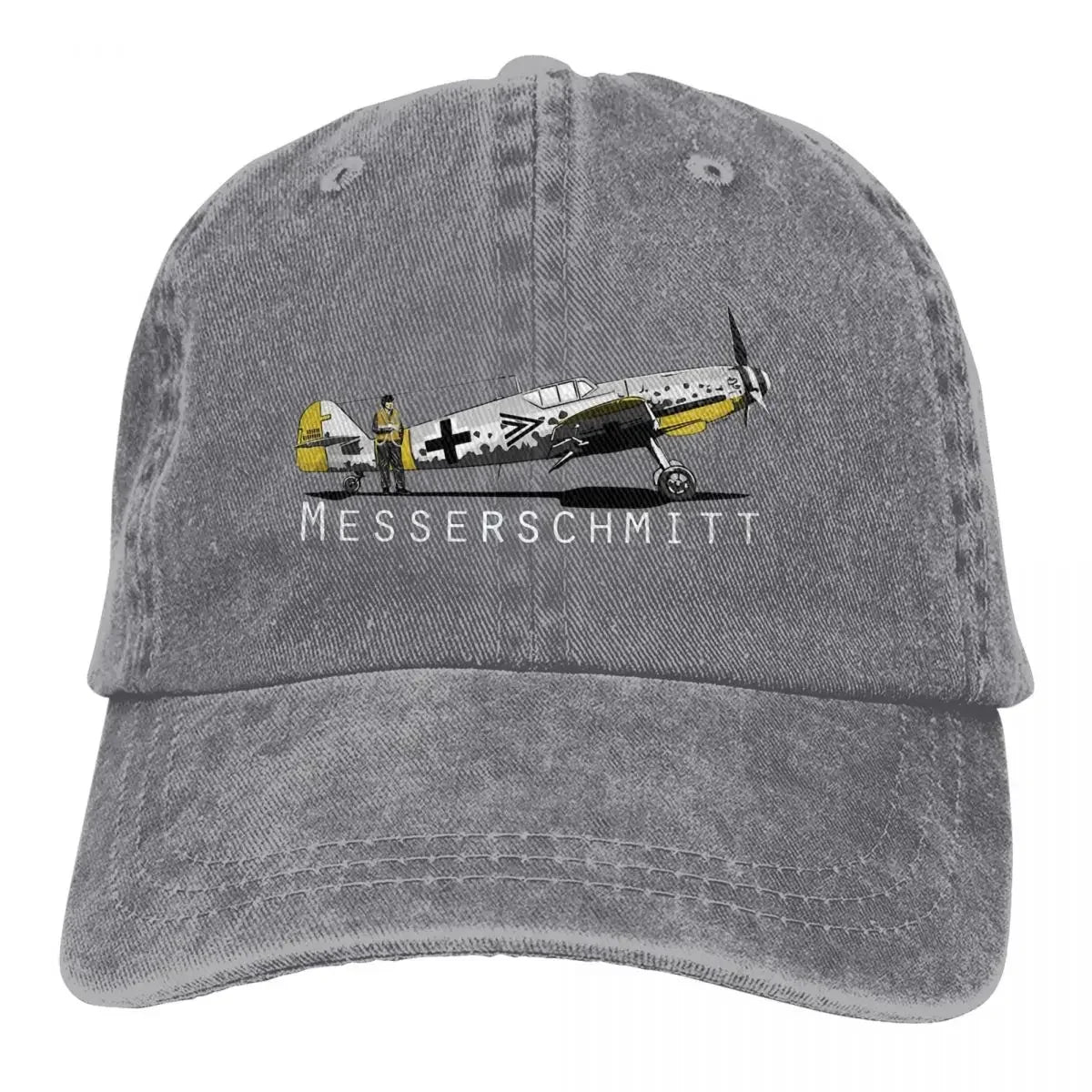 Airplane Lover Multicolor Hat Peaked Men Women's Cowboy Cap BF 109 Baseball Caps