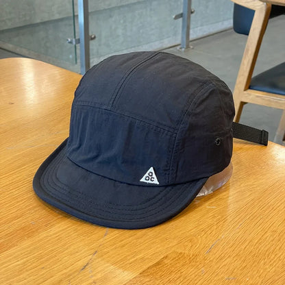 Fashion Plaid Thin Sun Cap Quick-drying Letter Embroidery Sports Running Cap Baseball Cap