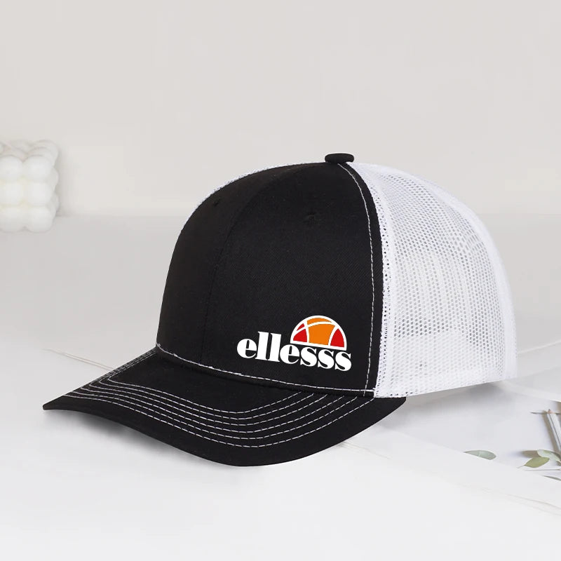 Breathable Mesh Baseball Hat With Ellessss Print