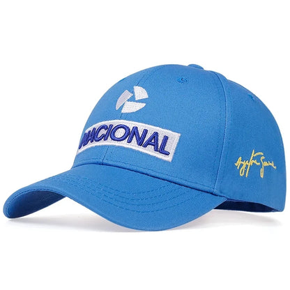 Unisex NACIONAL Letter Embroidery Baseball Caps Sunscreen Hat Sports Golf Cap