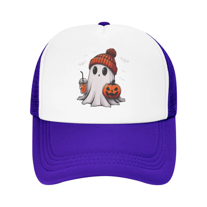 Halloween Cute Ghost Pumpkin Baseball Cap