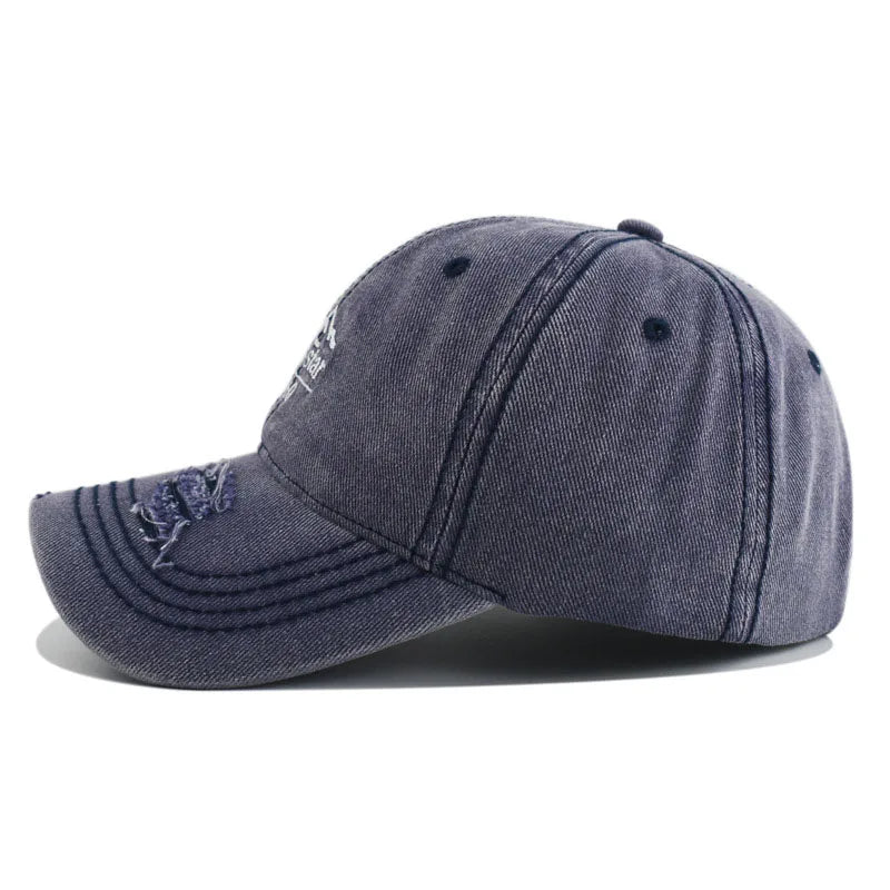 Korean Letters Mountain Embroidered Baseball Cap