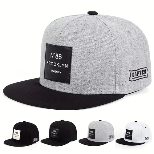 Unisex BROOKLYN Label Hip-hop Hats Adjustable Casual Snapback Caps