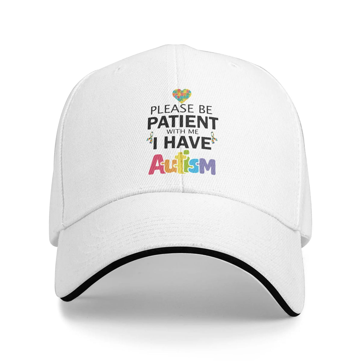I Have Autism Sandwich Hat Baseball Caps Please Be Patient With Me