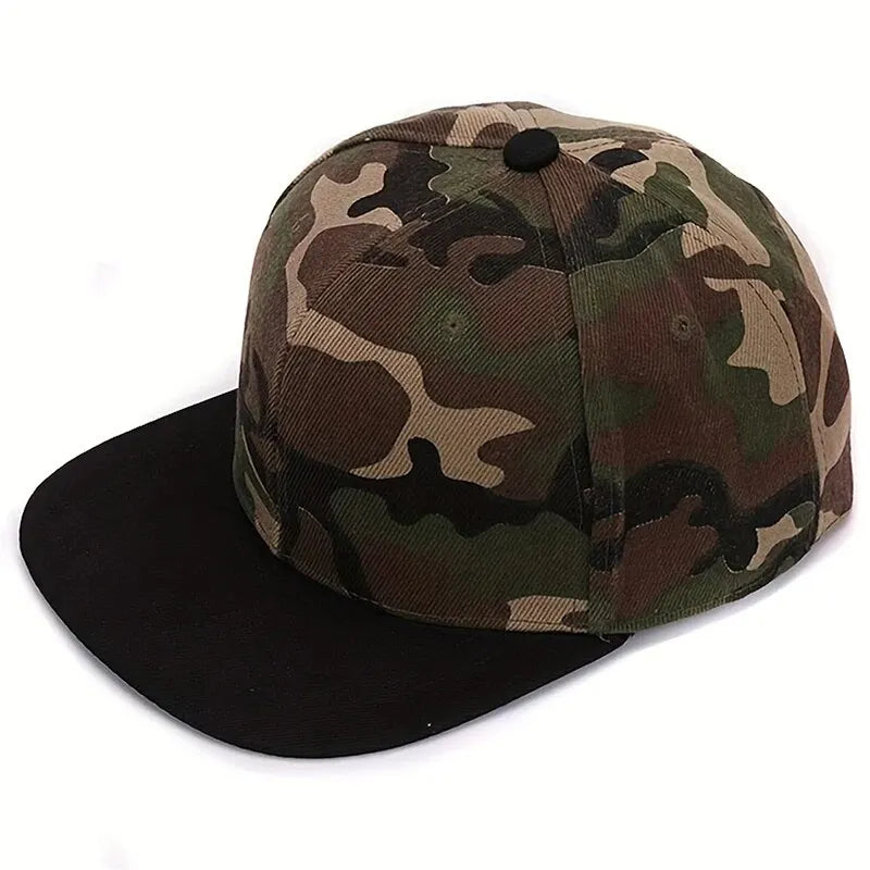 Unisex Light Plate Camouflage Hip-hop Hats Baseball Caps Sunscreen Hat Snapback Cap
