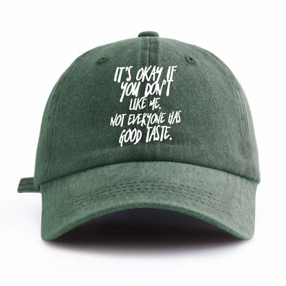 IT'S OK Print Washed Baseball Cap For Adults