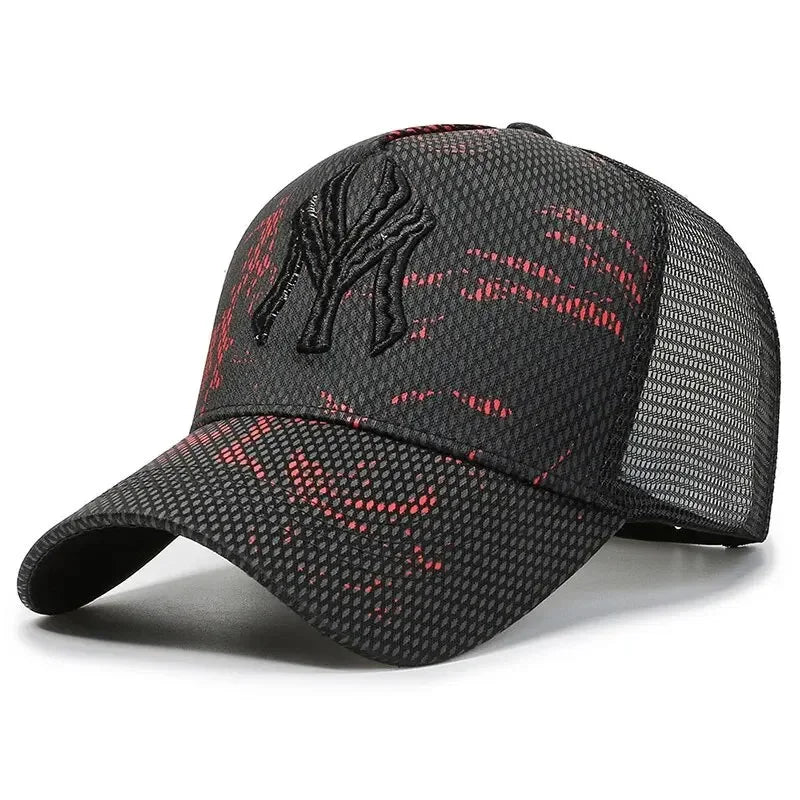 New Summer Hat Men's Letter Embroidery Versatile Couple Sunscreen Sunshade Baseball Cap
