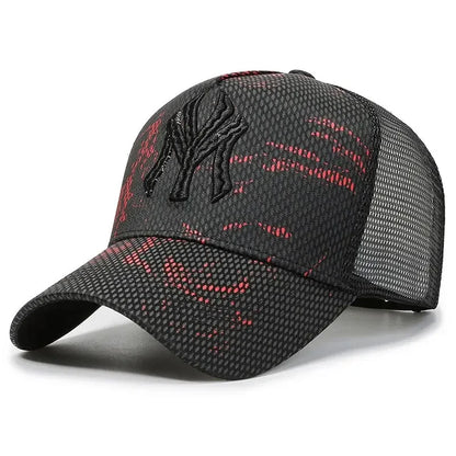 New Summer Hat Men's Letter Embroidery Versatile Couple Sunscreen Sunshade Baseball Cap