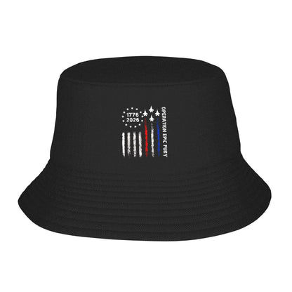 Operation Epic Fury Bucket Hat Outdoor Fisherman Caps For Men Women