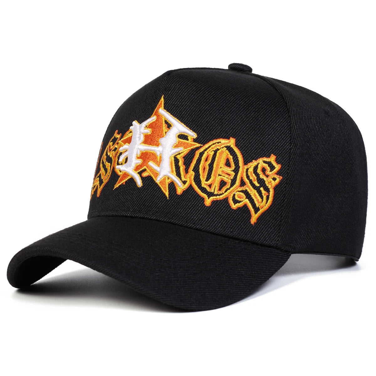 Unisex H Letter Pentagram Embroidery Baseball Caps