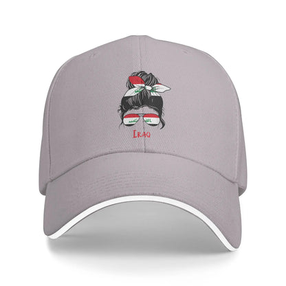 Men's Women's Iraqi Girl Iraq Girl Iraq Woman Flag Baseball Cap