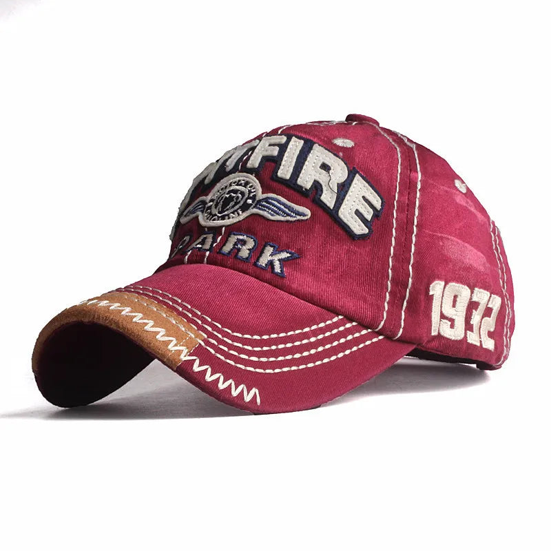 Men Women Cotton Embroidered Letter Printed Baseball Cap
