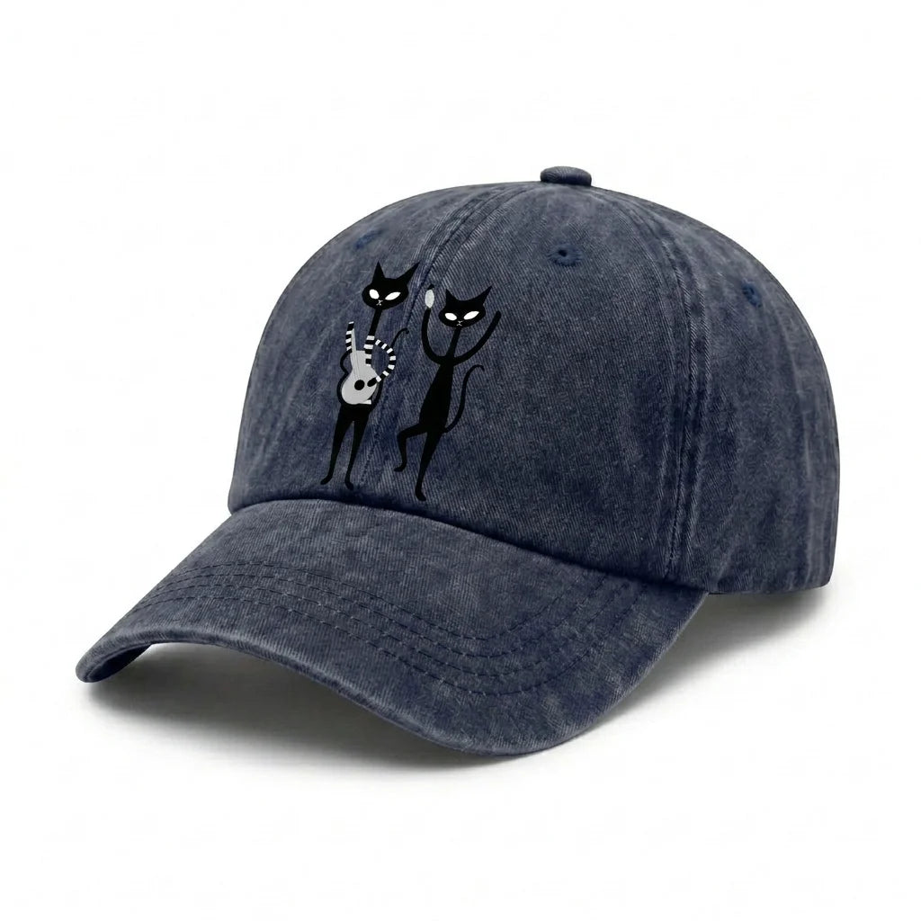 Black Cat Music Baseball Cap